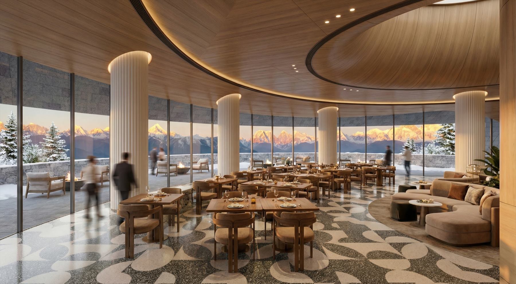 Hospitality dining interior
