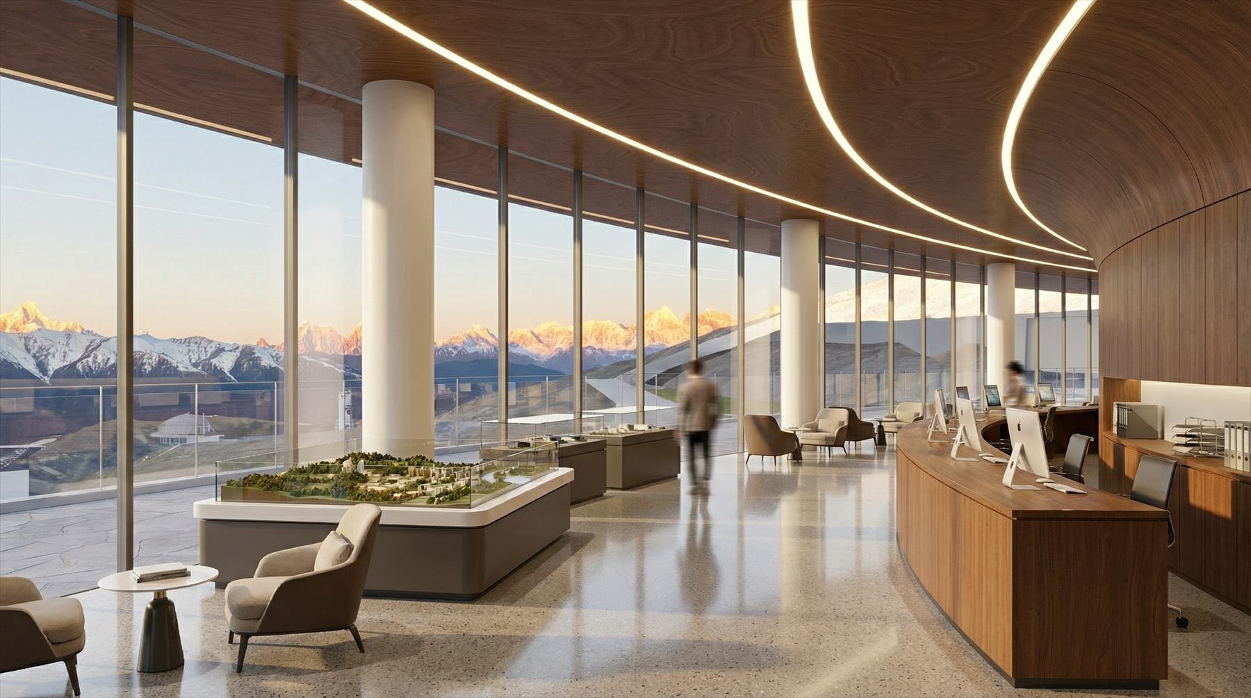 Sales office interior
