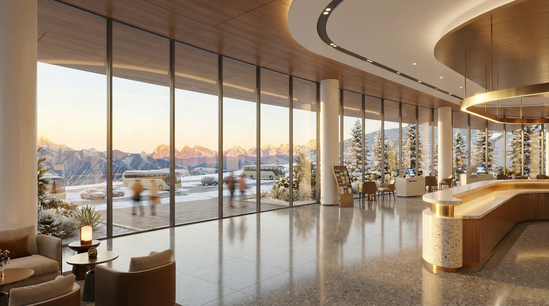Lobby and reception interior
