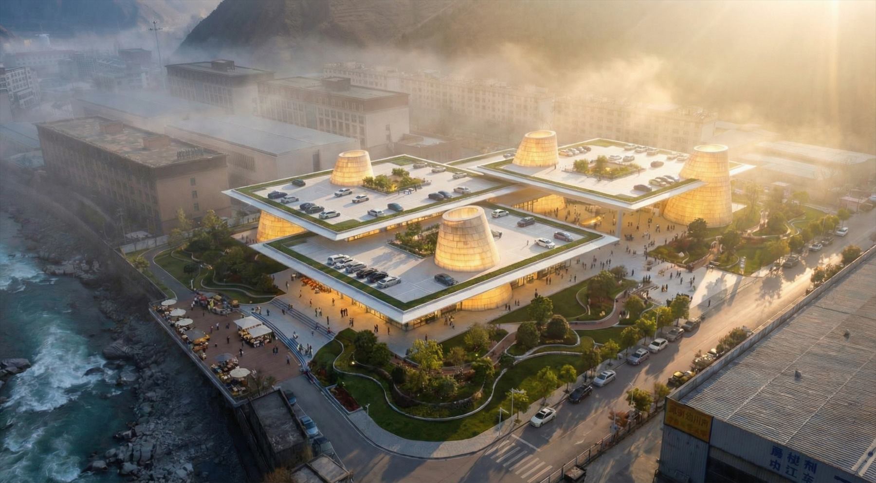 Public architecture AI visualization