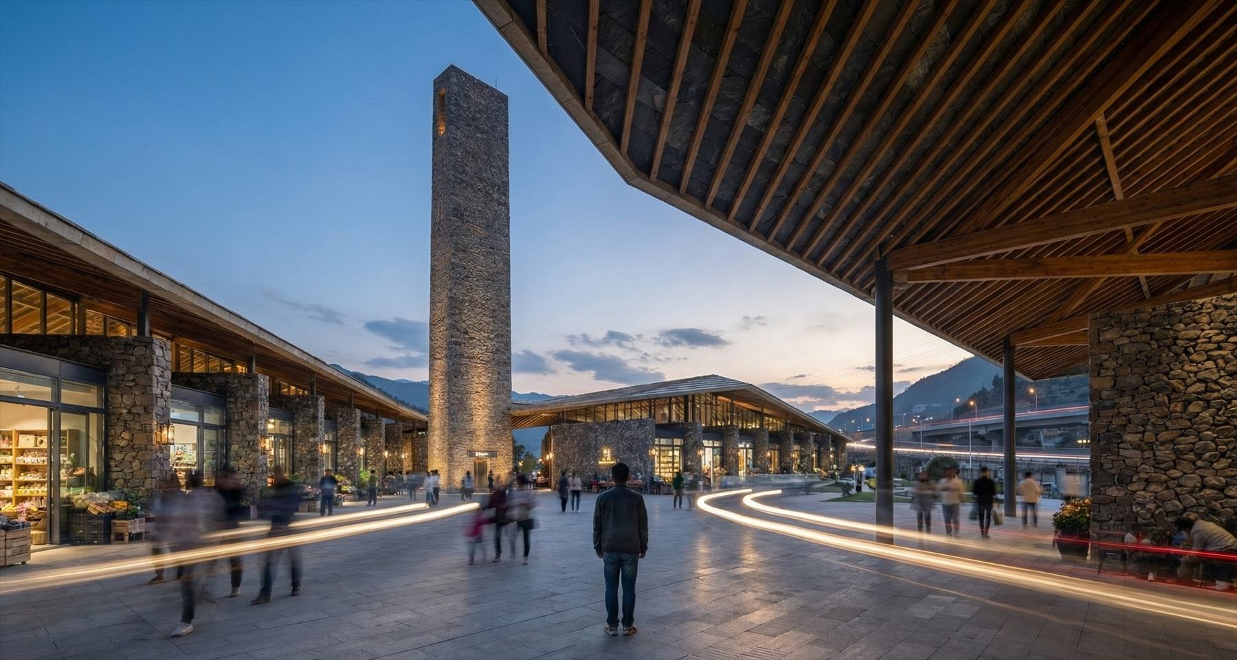 Public architecture rendering