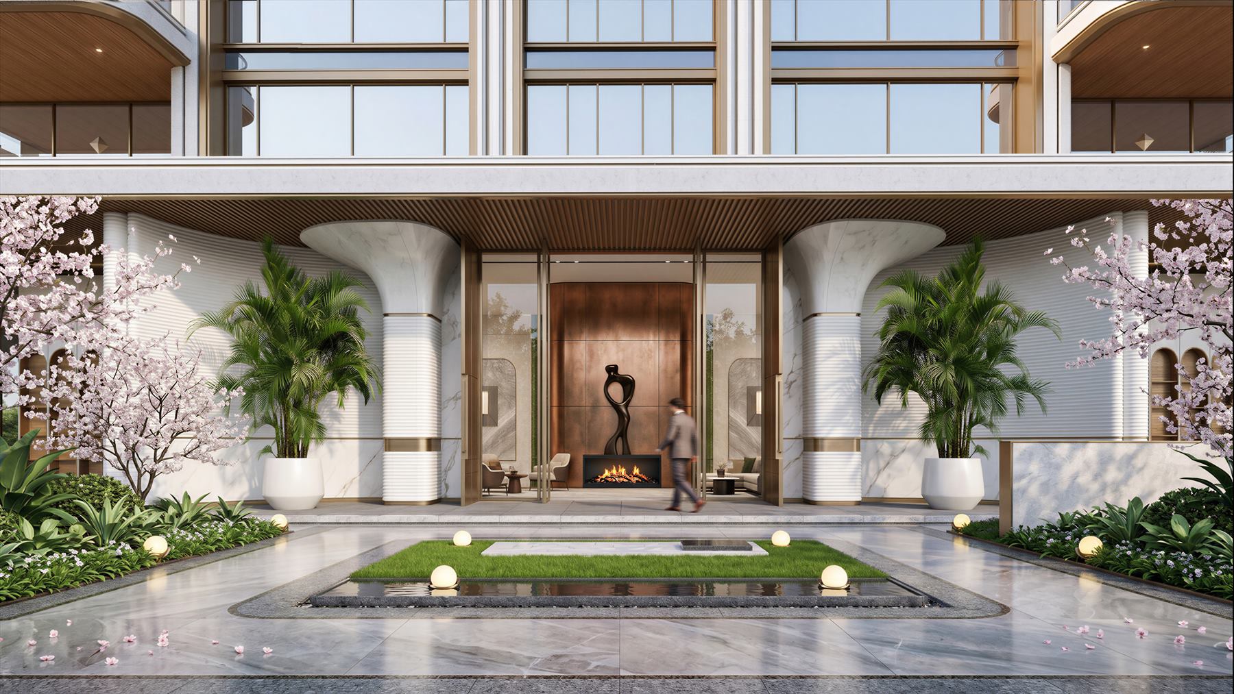 Residential lobby perspective
